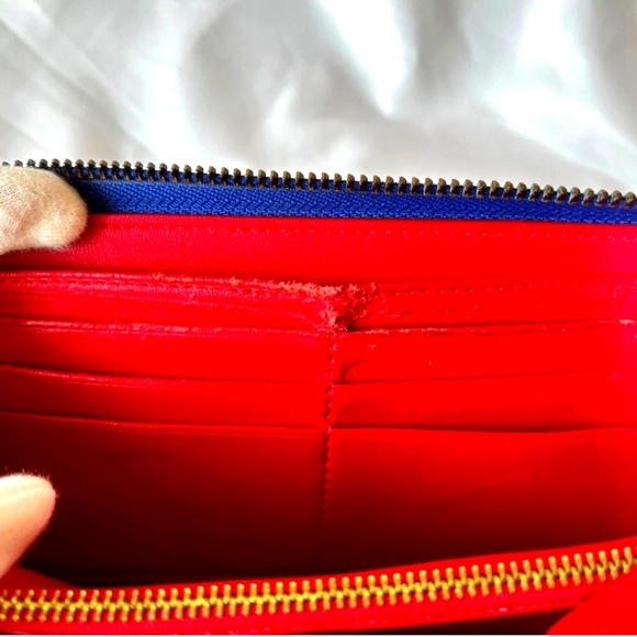 Christian Louboutin Panettone blue spiked long wallet - Picture 12 of 16